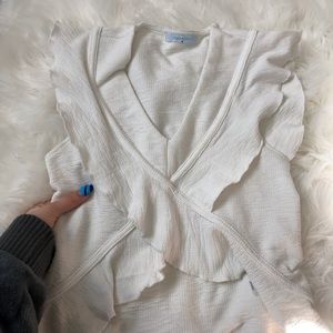 White Crossover Tank